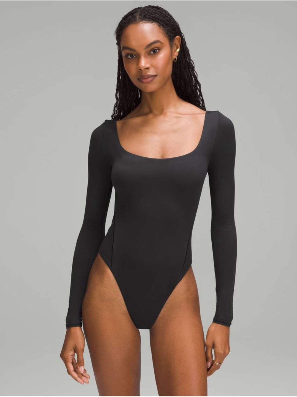 Wundermost Ultra-Soft Nulu Square-Neck
Long sleeve Bodysuit